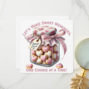 Remerciements Pot à biscuits - Carte de la Saint-Valentin