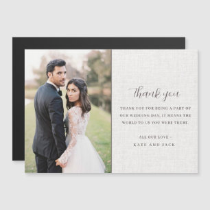 Remerciements pour des photos de mariage élégantes