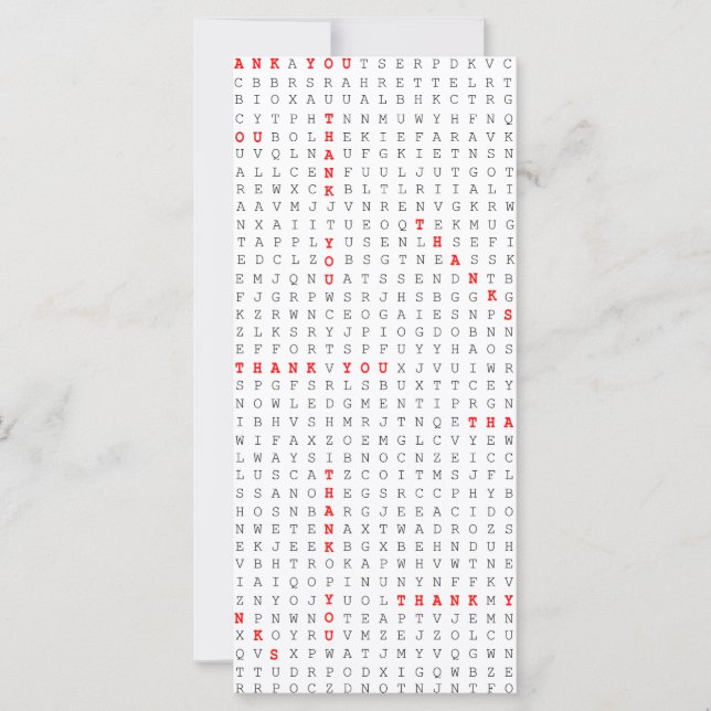 Remerciements Pour Dire Tant De Merci (Devant)