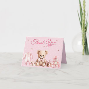 Remerciements pour la Baby Shower Ours en Peluche