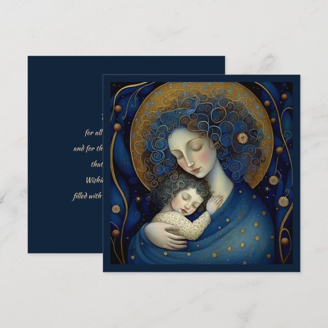 Remerciements Pour maman, le jour de la fête des mères. Carte mè (Devant / Derrière)