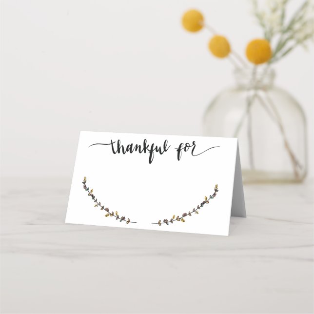 Remerciements Pour Nom Cartes De Place (Devant)