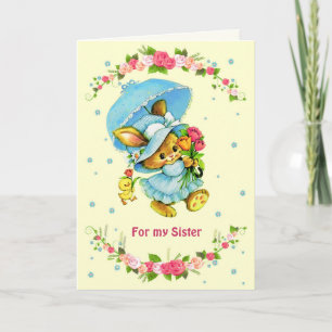 Remerciements Pour Soeur le jour de la Fête des Mères. Carte de