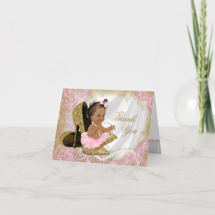 Remerciements pour une Baby Shower de Fille Ethniq