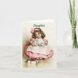 Remerciements Pour Une Carte De Noël Fille