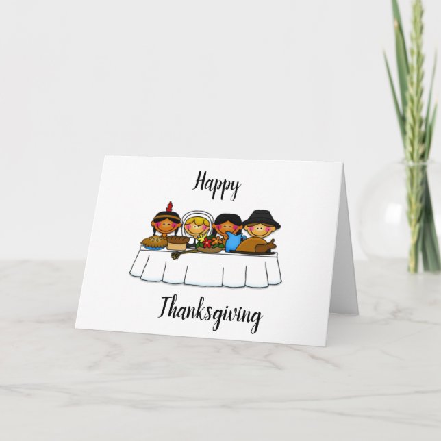 REMERCIEMENTS POUR *VOUS* À LA CARTE DE THANKSGIVI (Devant)