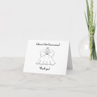 Remerciements Première carte de note personnalisée de