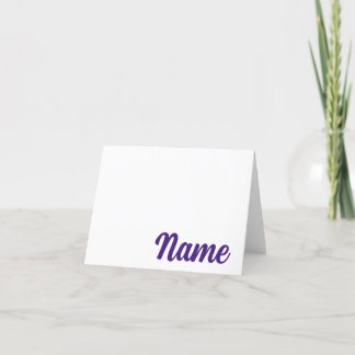 Remerciements PURPLE Baton Rouge, LA Carte de note personnalisée