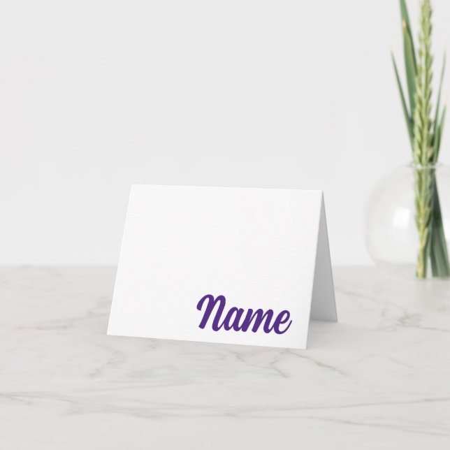 Remerciements PURPLE Baton Rouge, LA Carte de note personnalisée (Devant)