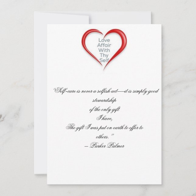 Remerciements Rappel de carte d'individu d'amour (Devant)