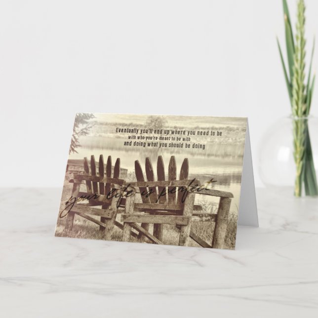 Remerciements REFLÉTER LA Carte de voeux (Devant)