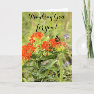 Remerciements Remercier Dieu pour vous a plié Carte de remerciem