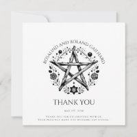 Romantique Pagan Wicca Mariage plat Carte de remer
