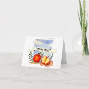 Remerciements Rosh Hashanah; Carte de nouvelle année sucrée