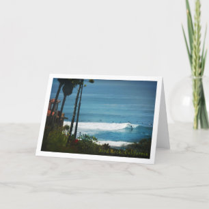 Remerciements SAN DIEGO Bird Rock house surfers Carte de remerci