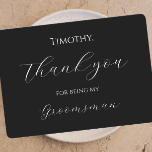 Remerciements Script de carte de remerciement pour être mon témo