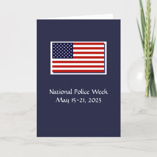 Remerciements Semaine nationale de la police 2023 Carte de remer
