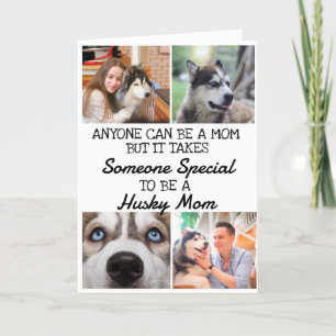 Remerciements Siberian Husky ...Best Maman Carte de la fête des 