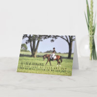 SILENCE HOOFBEATS Carte de voeux