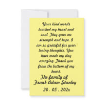 Skaymarts | Carte de remerciement calligraphique e