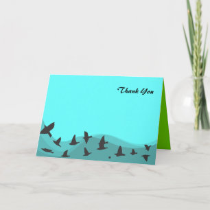 Remerciements SOARING BIRDS Bar Bat mitzvah Carte de remerciemen