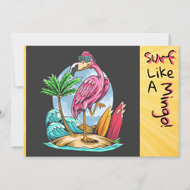 Remerciements Surf Comme un Mingo ! Carte de voeux (Devant)