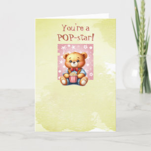 Remerciements Teddy Bear Bonne Carte de voeux d'anniversaire
