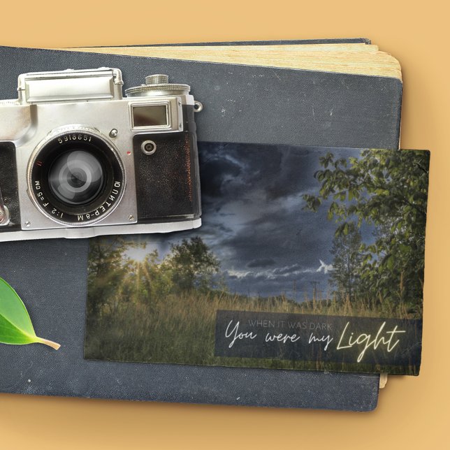 Remerciements Température Météo Ciel foncé Carte de remerciement (Créateur téléchargé)