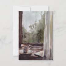 thé sur une carte de jour pluvieux