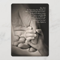 Tiens ma carte de demande père main