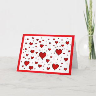 REMERCIEMENTS TONNES DE COEUR CARTE D'AMOUR