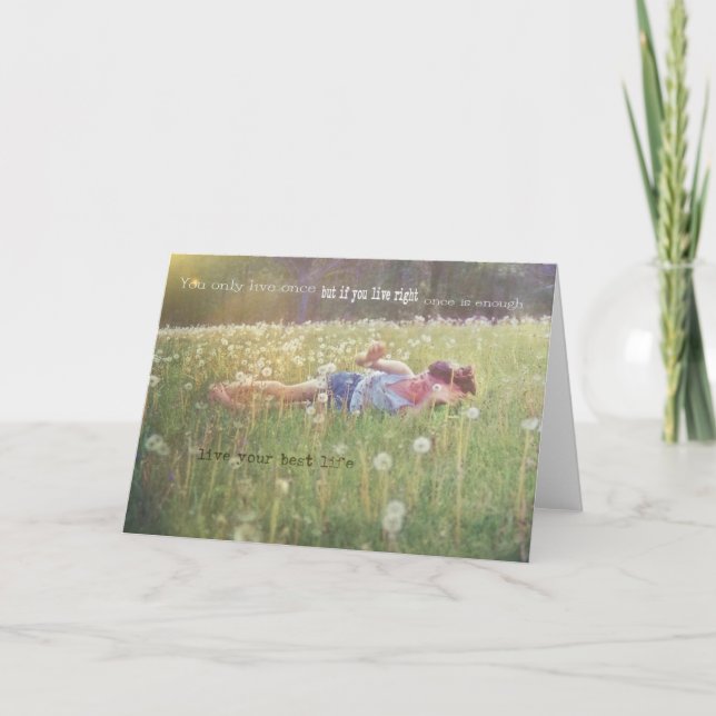 REMERCIEMENTS TOUMBLE DANS LA CARTE DE RÉCEPTION GRASS (Devant)