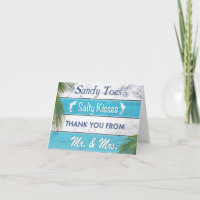 Turquoise Sandy Toits Salty Baisers Carte de remer