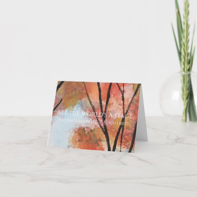 Remerciements Un Carte pour notes de scène pour tout le monde (Devant)