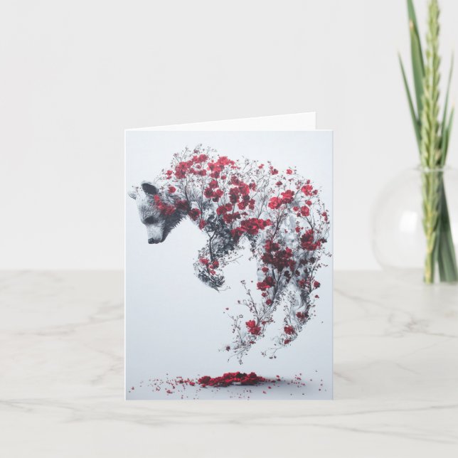 Remerciements Un pétale à la carte de temps (Devant)