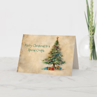 REMERCIEMENTS UNE CARTE DE NOËL DE COUPLE SPÉCIALE