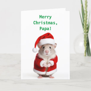 REMERCIEMENTS UNE CARTE DE NOËL GRANDPA DE SOURIS