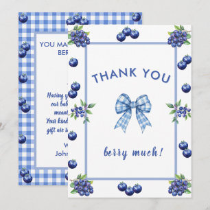 Remerciements Une carte de remerciement de Baby Shower aux fruit