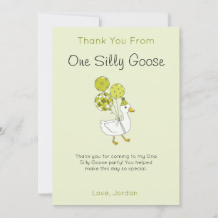 Remerciements Une carte de remerciement One Silly Goose