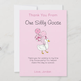 Remerciements Une carte de remerciement One Silly Goose