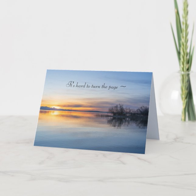 REMERCIEMENTS UNE CARTE DE SYMPATHIE SUNSET (Devant)