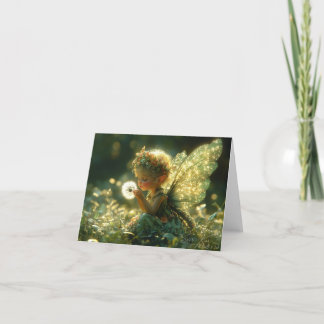 Remerciements Une carte de voeux de fée