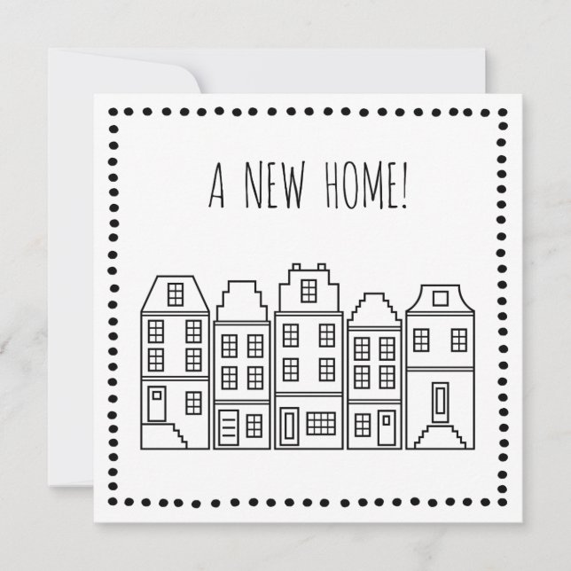 Remerciements Une nouvelle maison ! carte de voeux de | (Devant)
