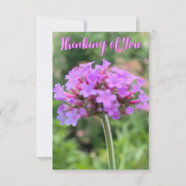 Remerciements Une touche de Z "Pensez à vous" carte de gros plan (Devant)