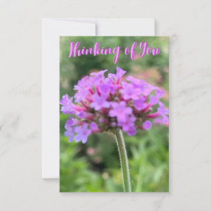 Remerciements Une touche de Z "Pensez à vous" carte de gros plan