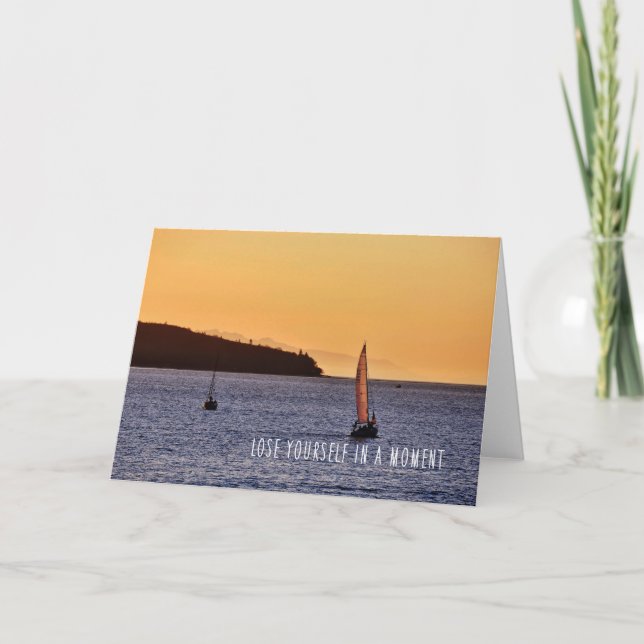 Remerciements VOILE ANGLAISE BAY Carte de voeux (Devant)