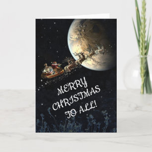 REMERCIEMENTS VOL CARTE DE NOËL FAMILIALE PÈRE NOËL