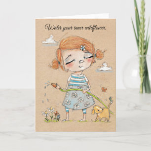 Remerciements Votre Fleur sauvage interne - Carte de voeux