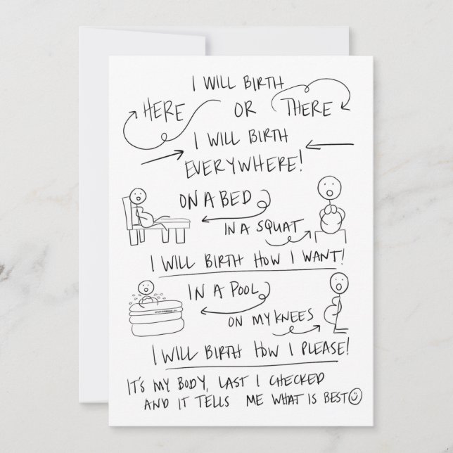 Remerciements Votre naissance votre carte de voeux de manière (Devant)