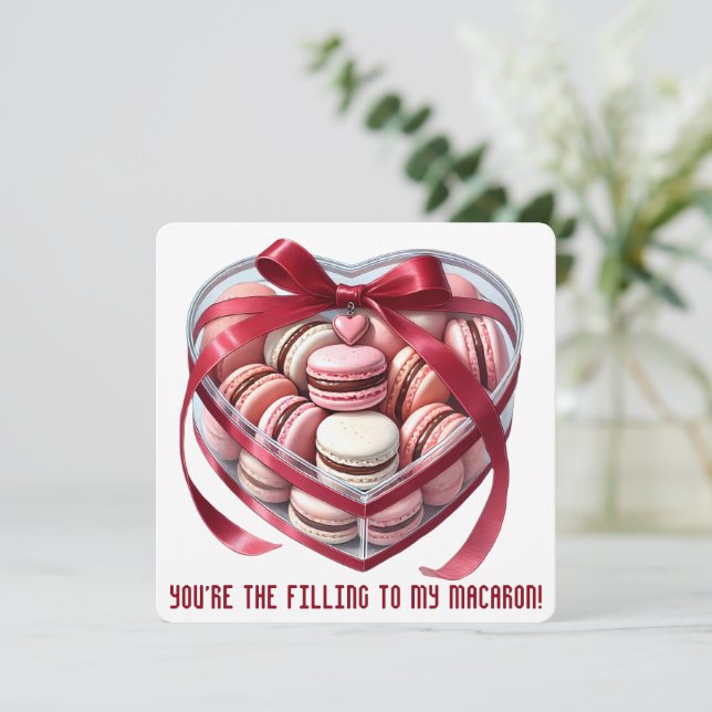Remerciements Vous êtes la garniture - Carte de la Saint-Valenti (Debout devant)